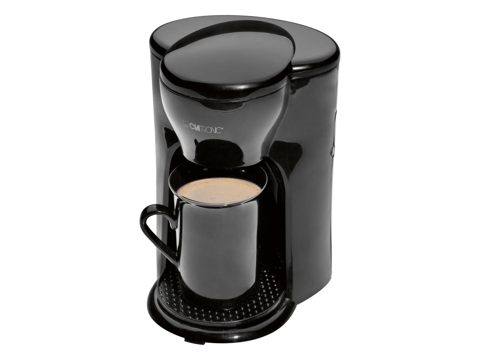 KA 3356 1-Tassen-Kaffeeautomat für Filterkaffee inkl. Keramik-Tasse (Schwarz)