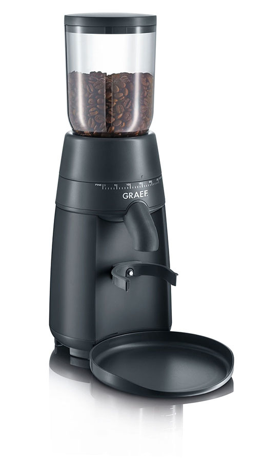 CM 702 Kaffeemühle aromaschonendes Edelstahl-Kegelmahlwerk (Schwarz, Edelstahl) (Versandkostenfrei)